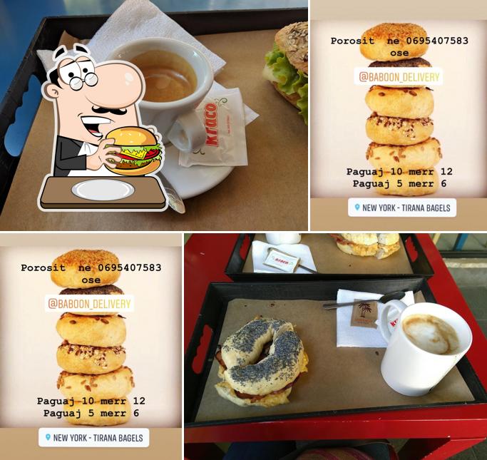 Les hamburgers de New York - Tirana Bagels will conviendront différents goûts