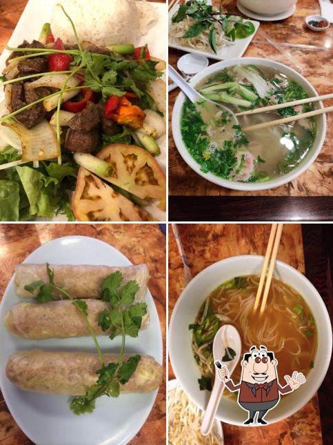 Food at Phở Nam Định Restaurant