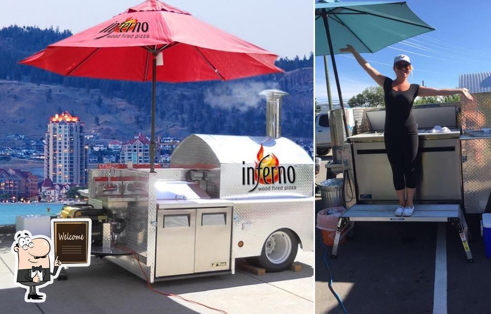 Look at the image of Inferno wood fired mobile pizza oven