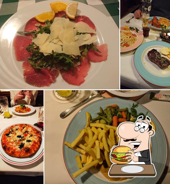 Try out a burger at Toscana Ristorante Pizzeria