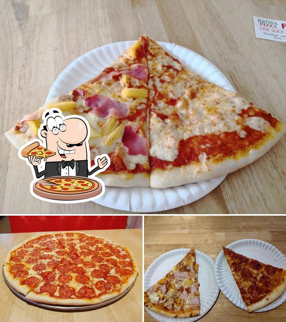 Try out various types of pizza