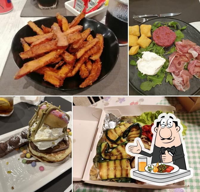 Cibo al Officina dell'hamburger