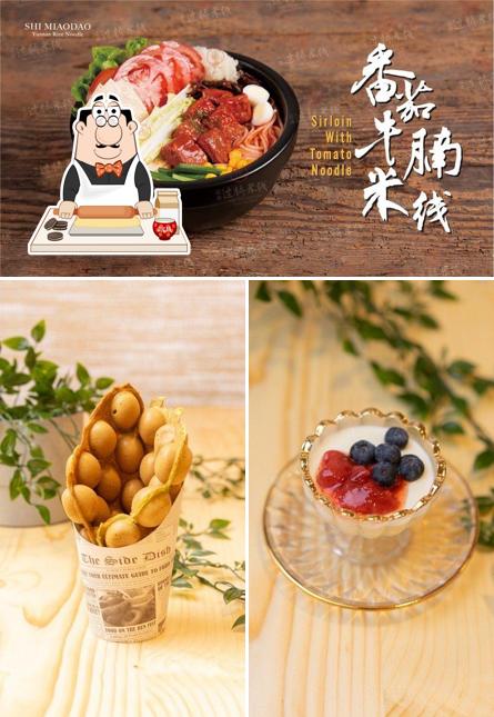 Ten Seconds Yunnan Rice Noodle sirve distintos dulces