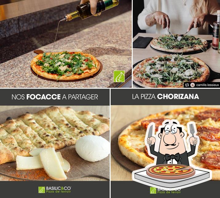 Choisissez des pizzas à Basilic & Co