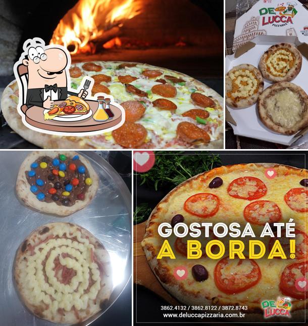 Consiga diversos tipos de pizza