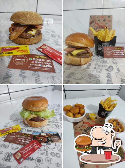 Hambúrguer em Relics Burger