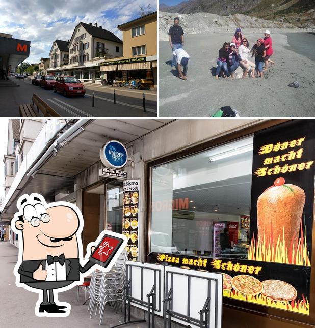 This is the photo showing exterior and interior at Wallis Pizza Kurier
