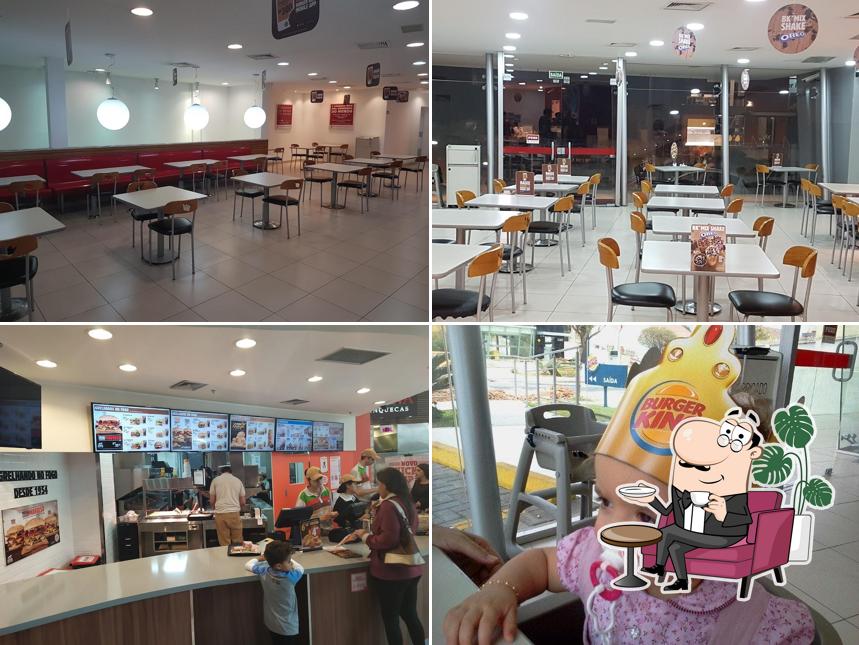 O interior do Burger King Drive Thru