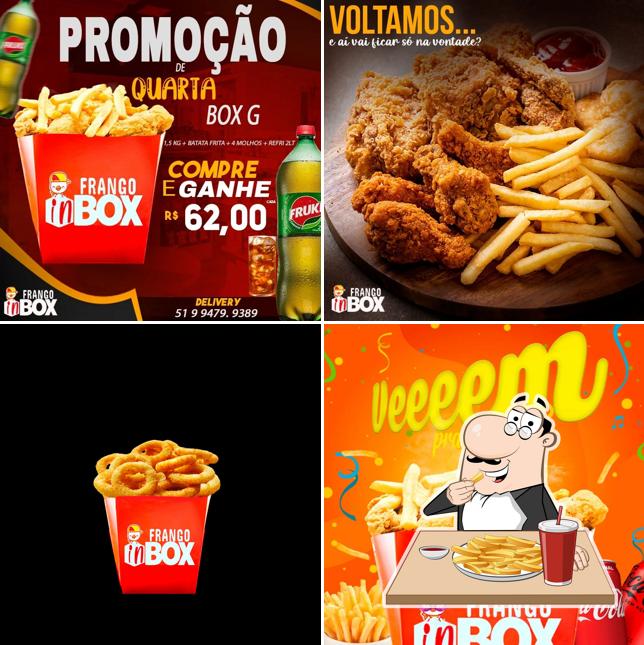 Batata frita em Frango no Pote Frango InBox