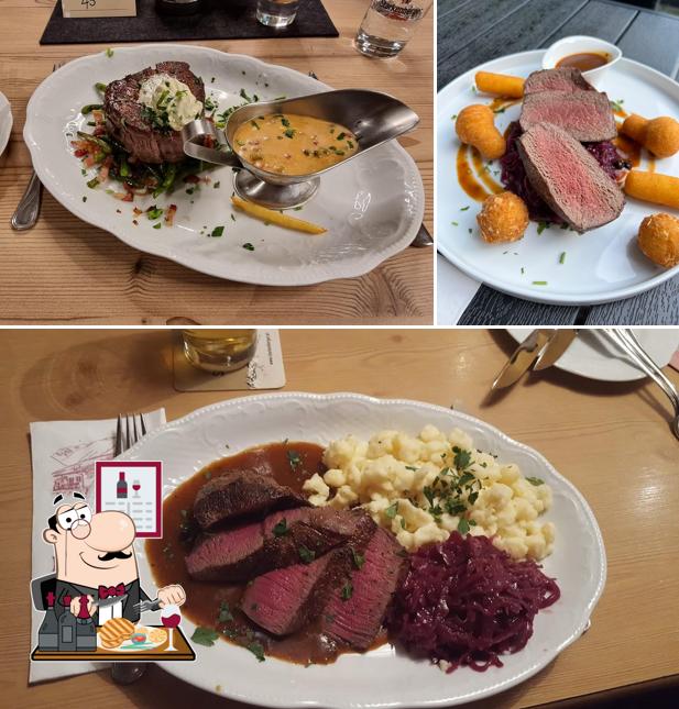 Закажите блюда из мяса в "GASTHOF BRÜCKENWIRT"
