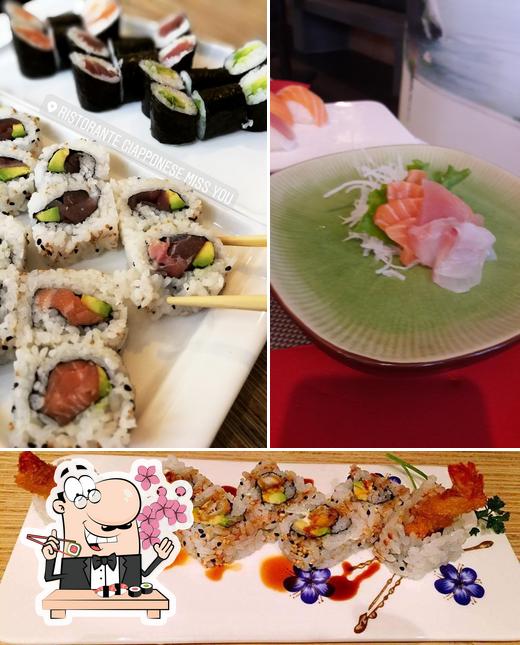 Scegli le diverse opzioni di sushi