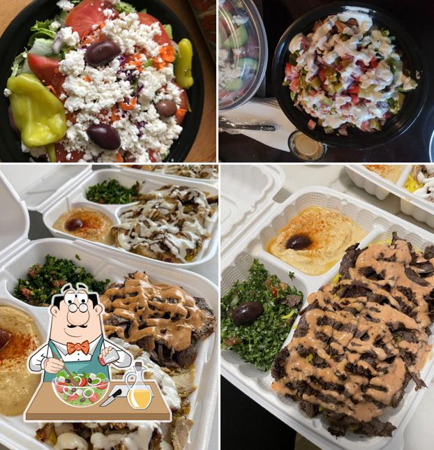 Greek salad at Secret shawarma