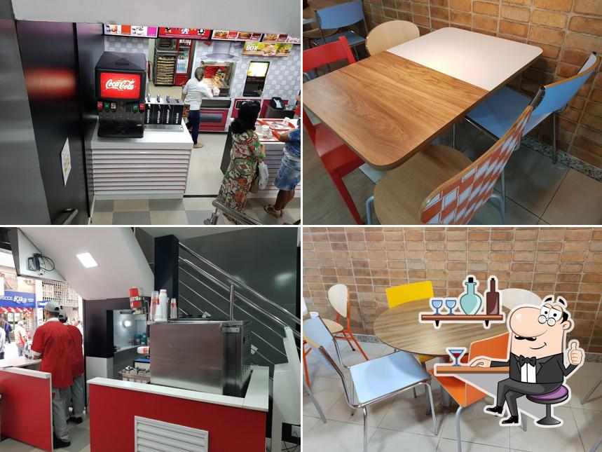 O interior do Bob's Burger - Rua Halfeld