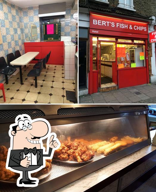 Here's a photo of Bert's Fish Bar