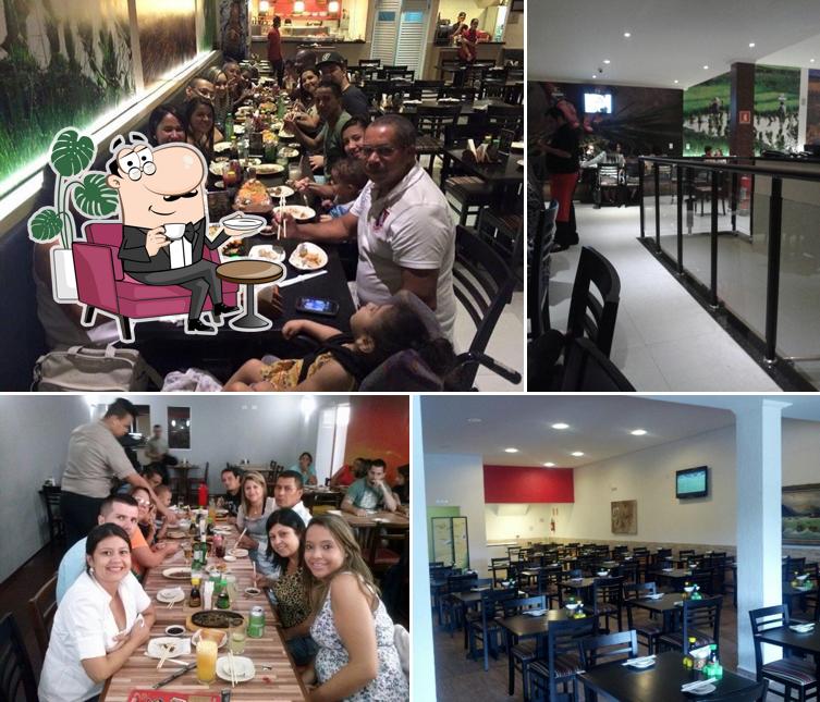 O interior do Hajime Sushi (Osasco)