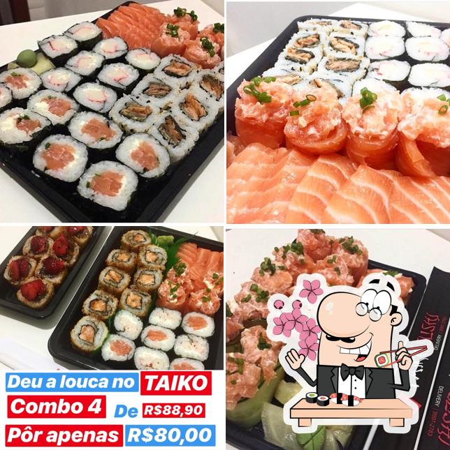 Experimente diferentes opções de sushi