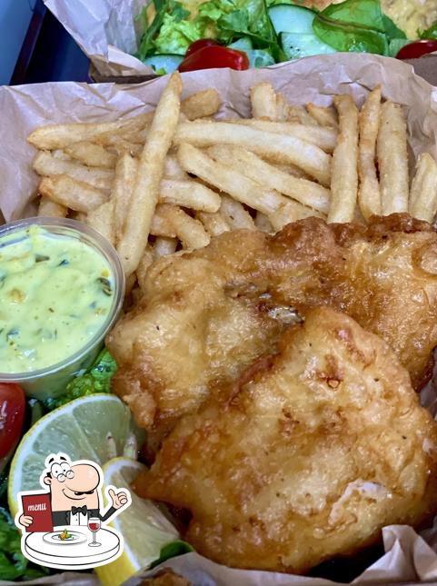 Poisson frites à Fish and chips