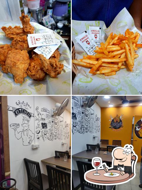 The picture of food and interior at GO GRILL Family Restaurant