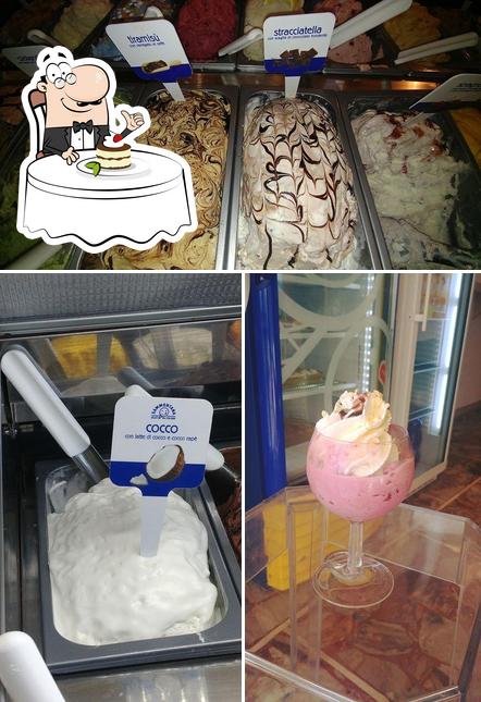 La Gelateria Di Chiusdino serve un'ampia gamma di dolci