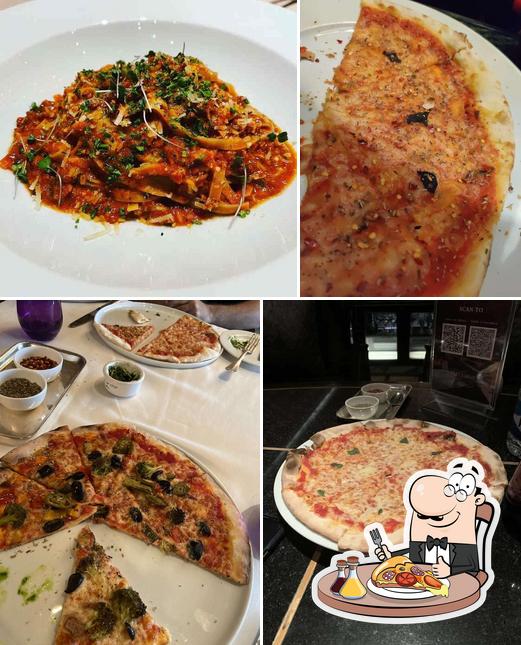 Try out pizza at Tre-Forni Bar & Restaurant