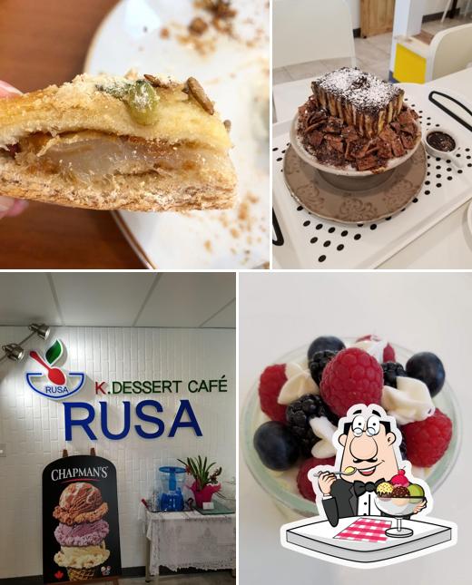 RUSA K.Dessert Cafe sert un nombre de plats sucrés