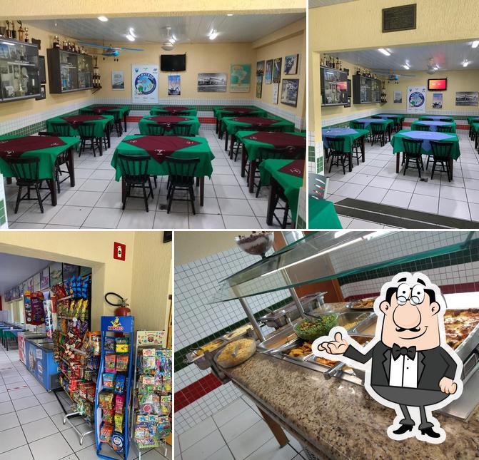 O interior do Restaurante Aeroclube do Paraná