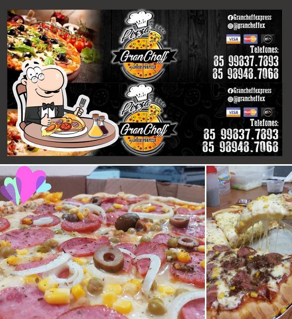 Escolha pizza no Pizzaria - GranCheff Express