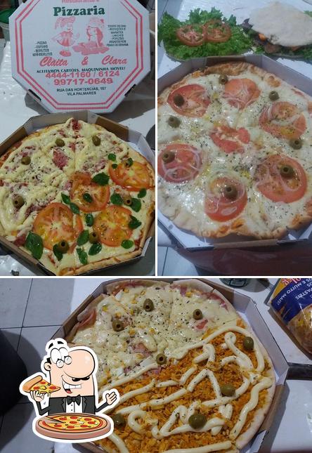 Peça diversos estilos de pizza