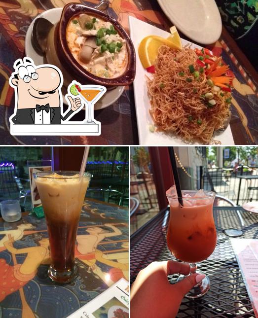 Check out the photo displaying drink and food at SabaiThaiWinchester Restaurant