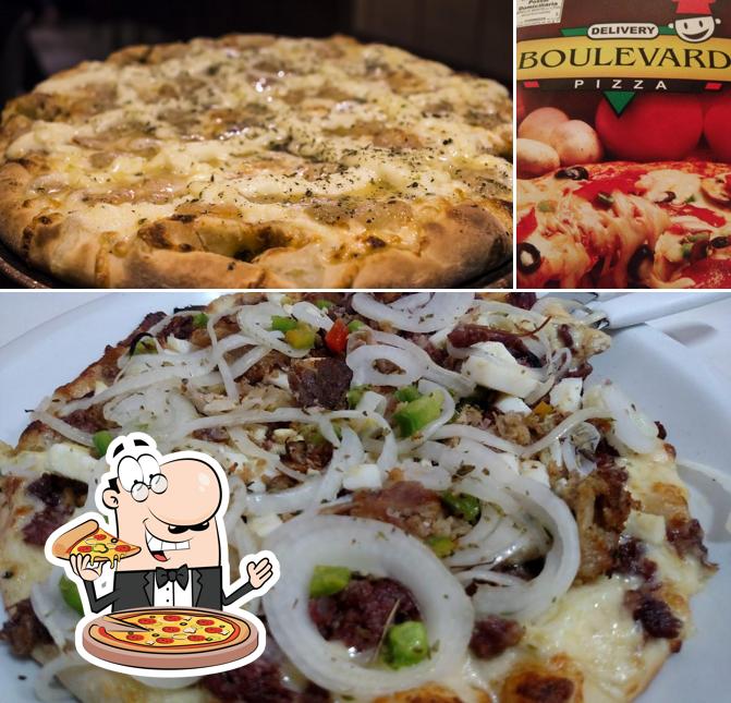 Consiga diferentes variedades de pizza