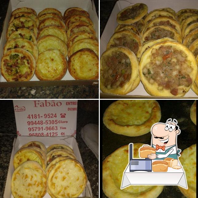 Pão-com-alho em Pizzaria Fabão