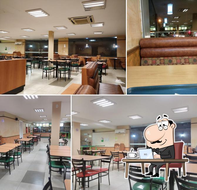 O interior do Subway