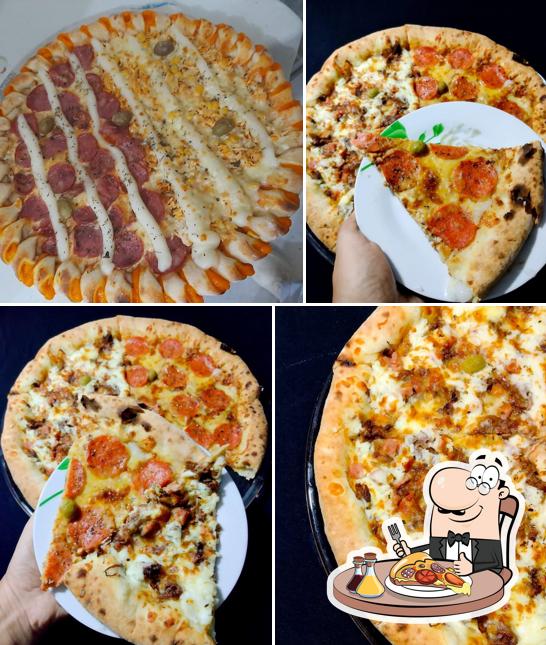 Escolha diferentes tipos de pizza