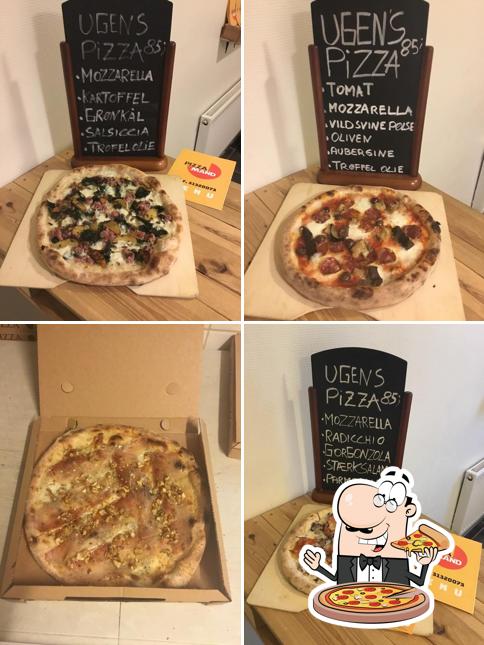 Elige una pizza en Pizza Mand/ApS
