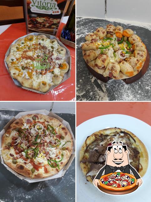 No Pizzaria Vitória, você pode provar pizza