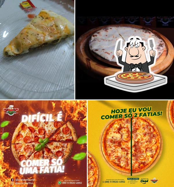 Consiga pizza no Pizzaria Arthur