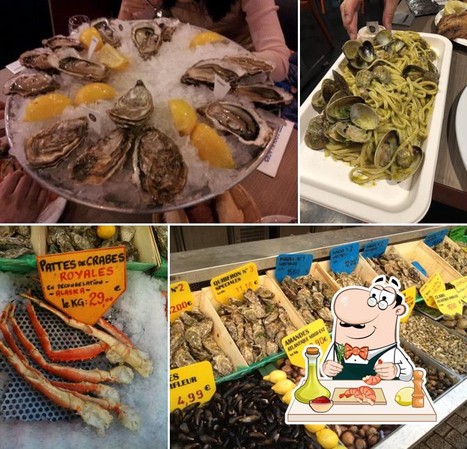 Les visiteurs de Toinou peuvent déguster différents plats à base de fruits de mer