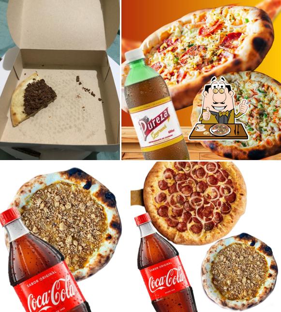 Escolha diferentes variedades de pizza