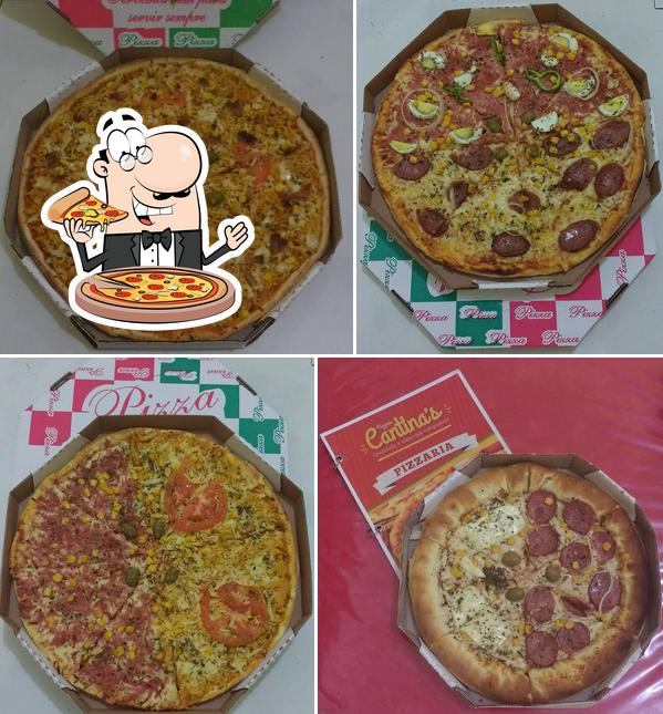 Peça diversos estilos de pizza