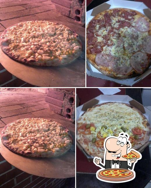 Consiga diferentes variedades de pizza