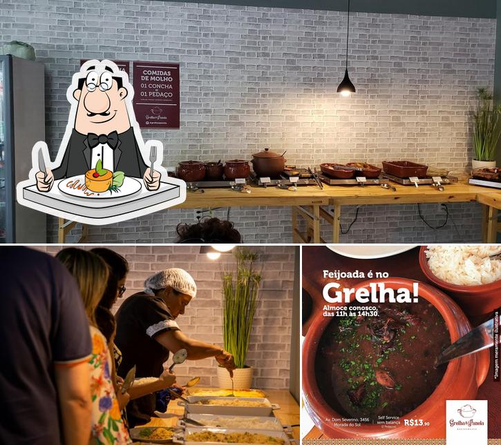 Entre diversos coisas, comida e interior podem ser encontrados a Grelha e Panela