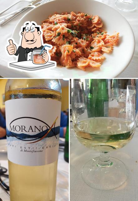 Dai un’occhiata alla foto che raffigura la bevanda e cibo di Ristorante Trattoria Da Morano