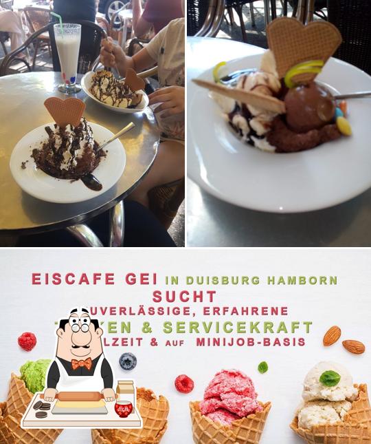 Eisboutique GEI sert une sélection de plats sucrés