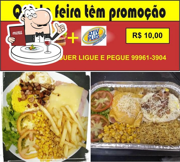 Comida em BLLAU Burguer