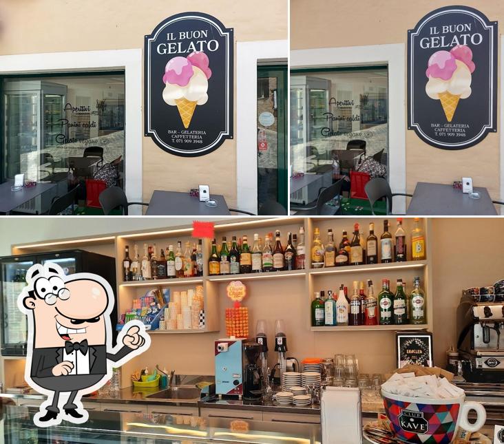 Gli interni di Il buon gelato