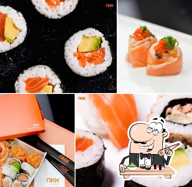 Peça diversas opções de sushi