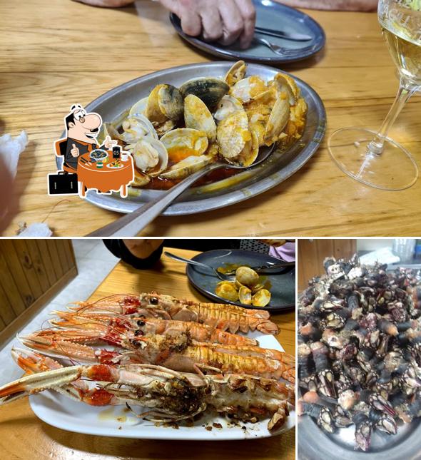 Get seafood at Agustín