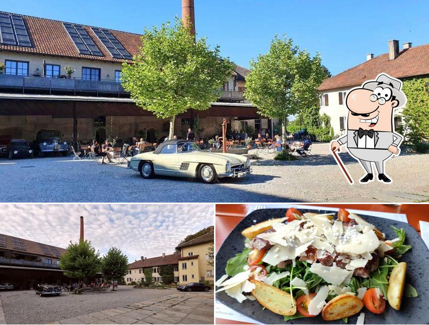 This is the photo displaying exterior and food at Alte Ziegelei