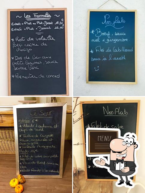 Découvrez le menu du jour sur le tableau