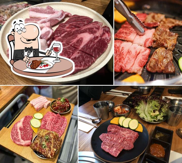 Tómate un plato con carne en Mansae Korean BBQ - CBD